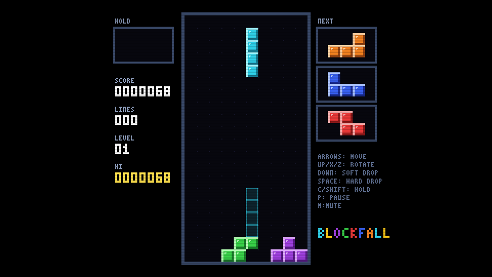Blockfall gameplay