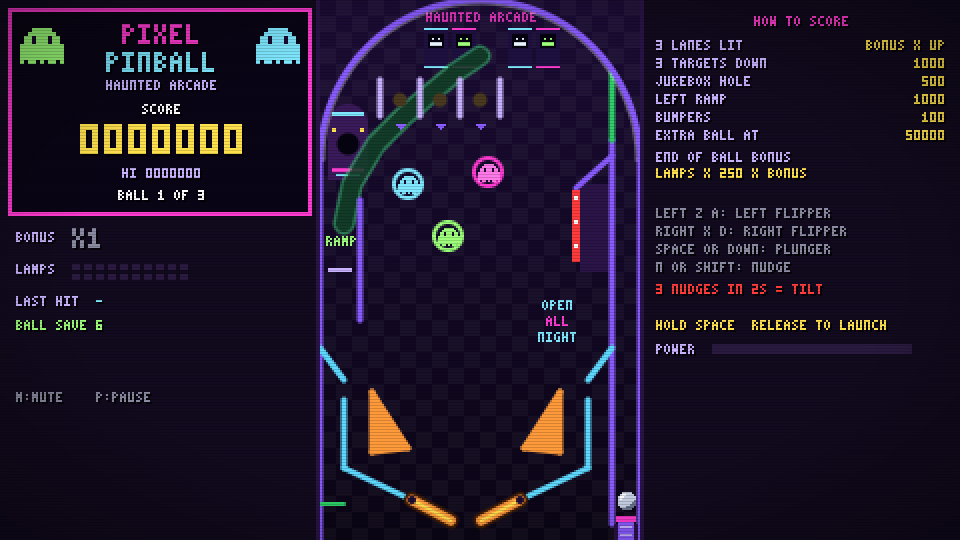 Pixel Pinball gameplay
