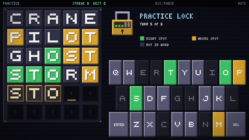 Letter Lock gameplay